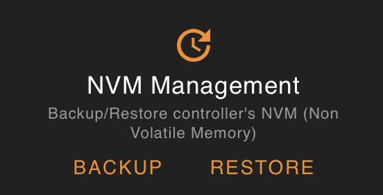 NVM management menu from zwave-js-ui